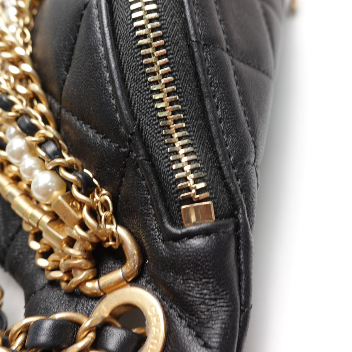 Chanel Black Lambskin Leather Bumbag T10469613