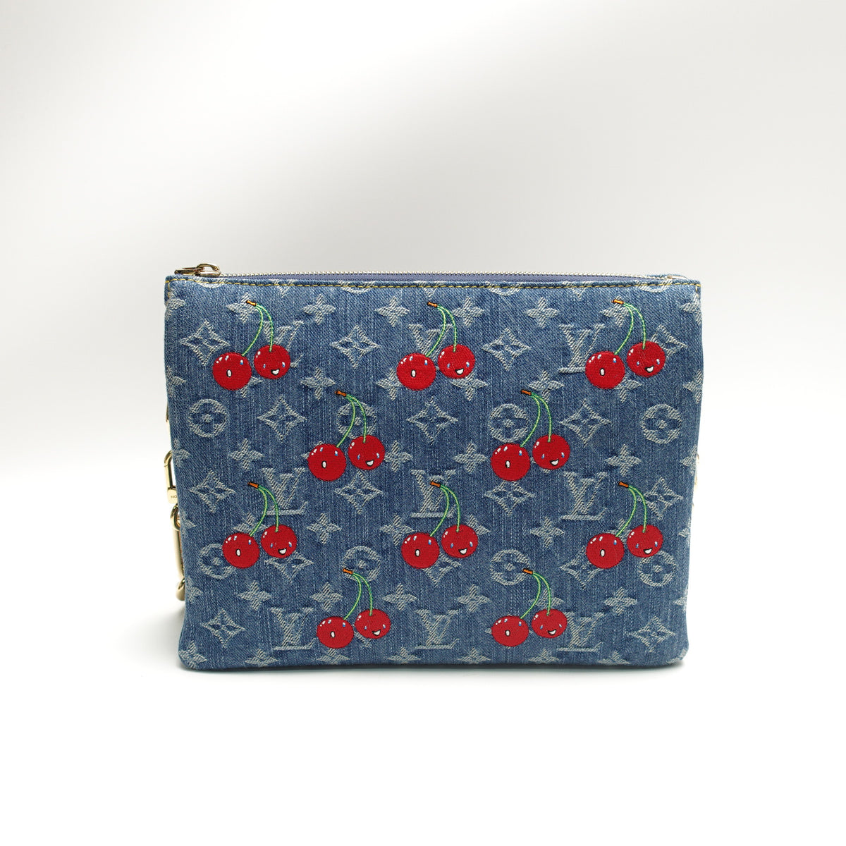 Pre-Owned Louis Vuitton Coussin PM Blue Denim Shoulder Bag T10470754