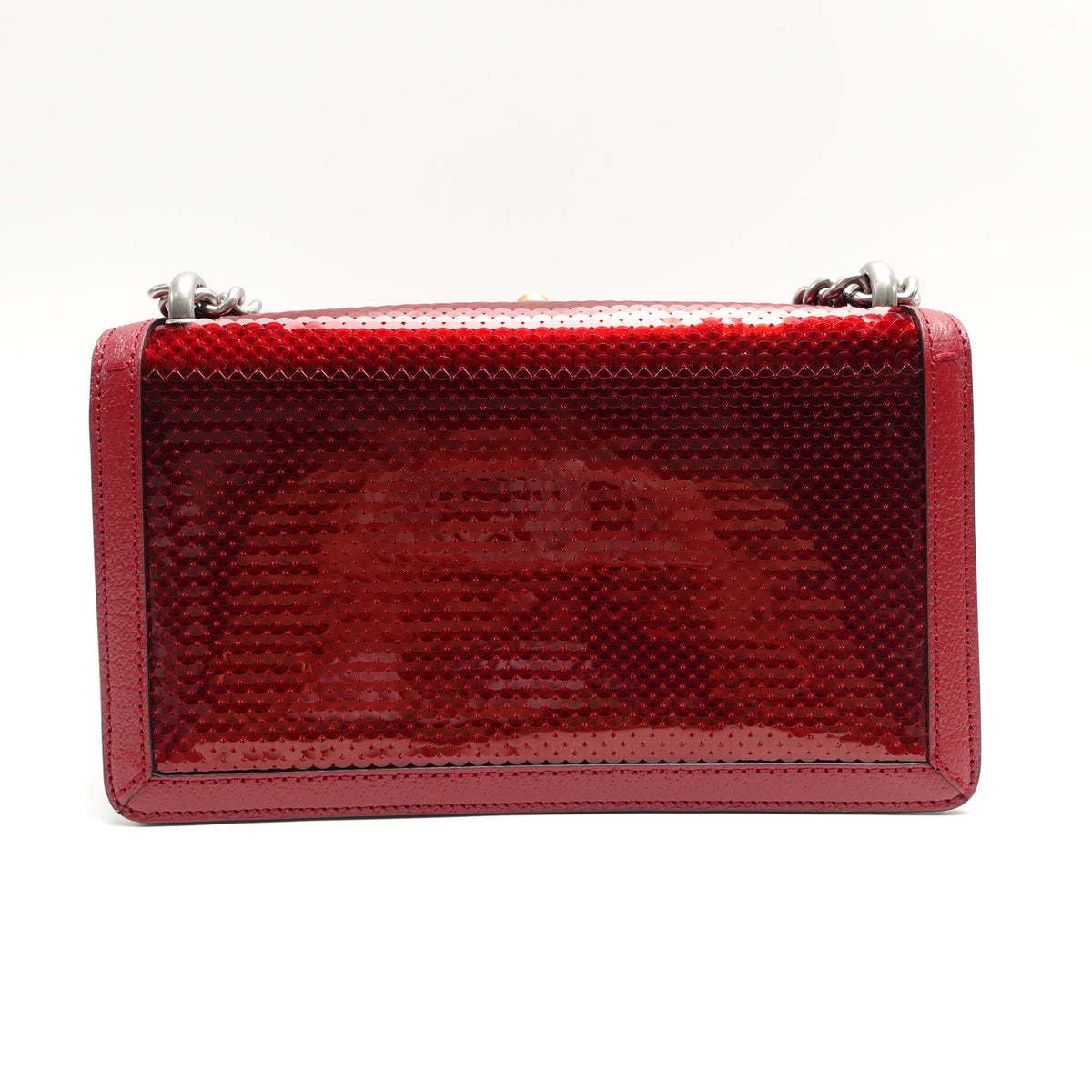 Pre-Owned Gucci Dionysus Red Sequin Shoulder Bag T10470757