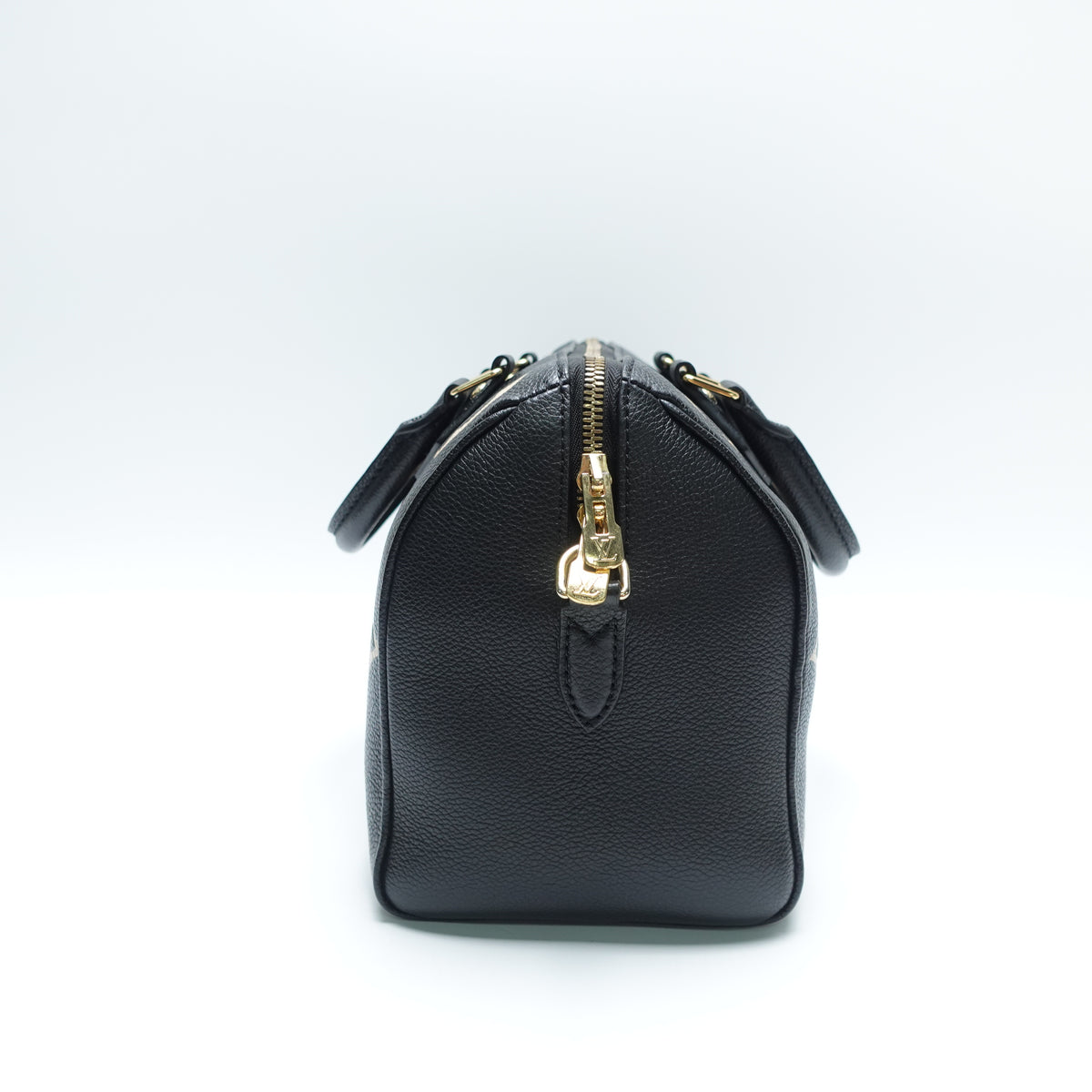 Pre-Owned Louis Vuitton Speedy 25 Bandouliere Black Calfskin Leather Shoulder Bag T10468230