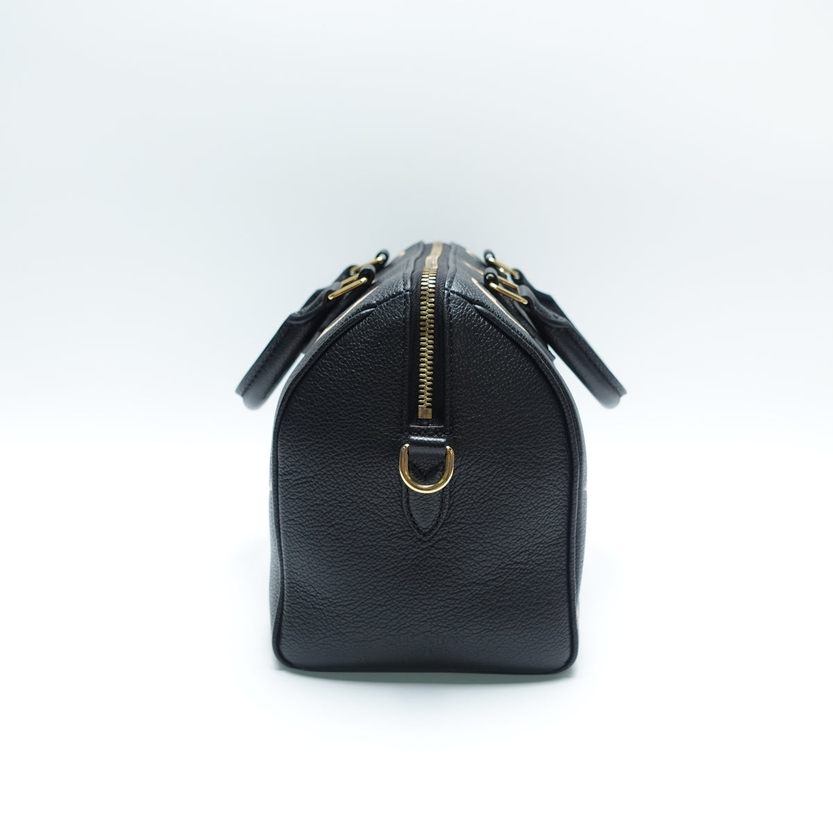 Pre-Owned Louis Vuitton Speedy 25 Bandouliere Black Calfskin Leather Shoulder Bag T10468230