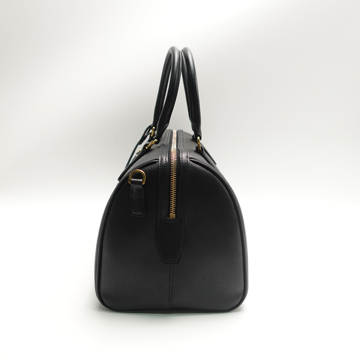 Pre-Owned Prada Symbole Black Saffiano Shoulder Bag T10469600