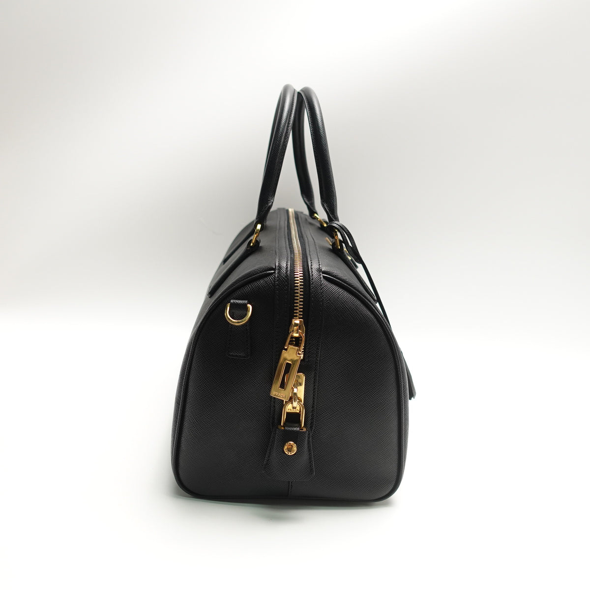 Pre-Owned Prada Symbole Black Saffiano Shoulder Bag T10469600