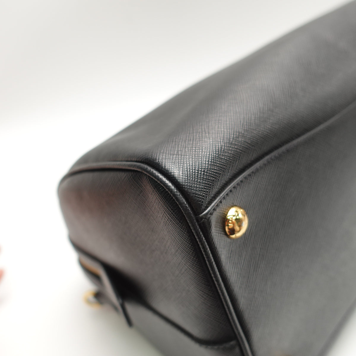 Pre-Owned Prada Symbole Black Saffiano Shoulder Bag T10469600