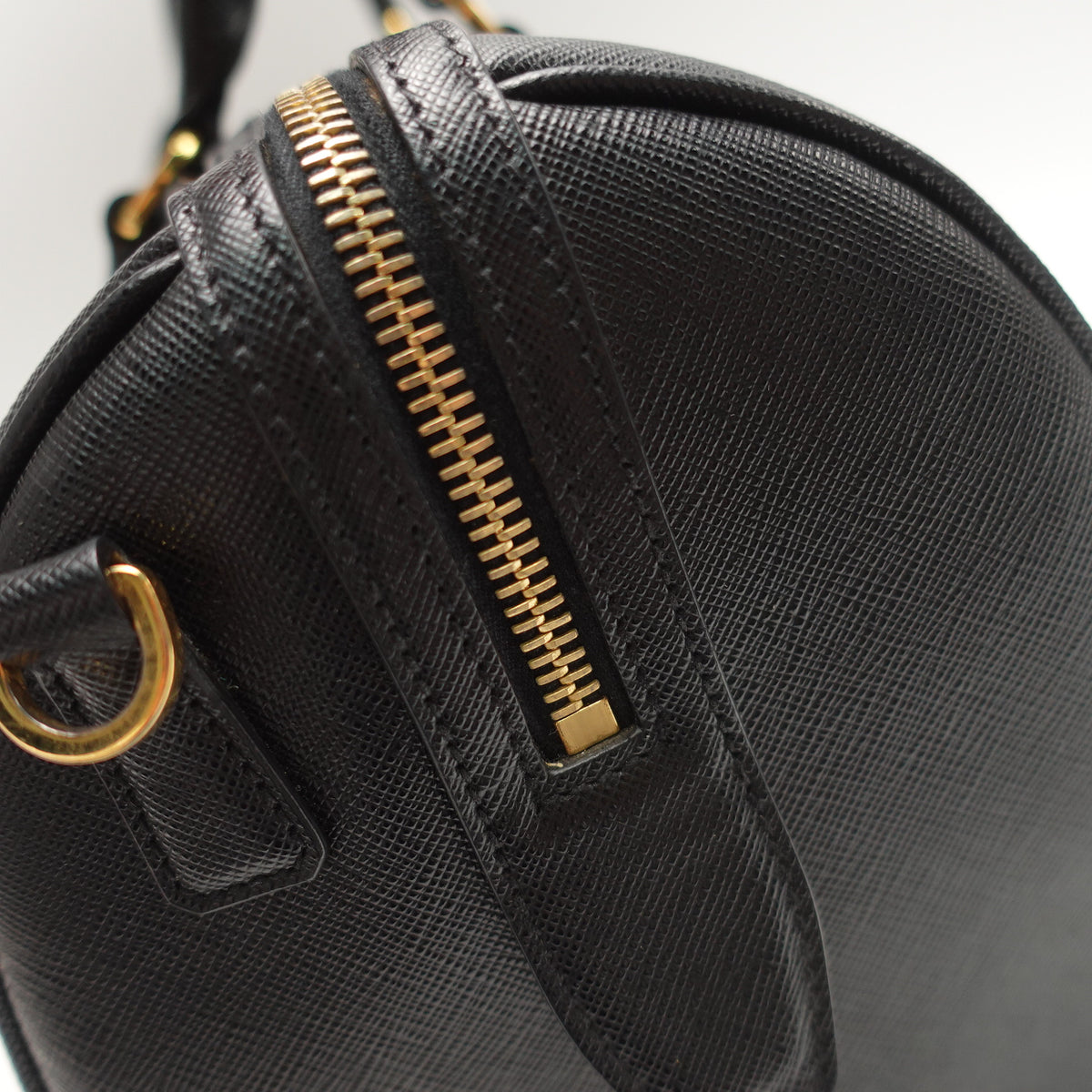 Pre-Owned Prada Symbole Black Saffiano Shoulder Bag T10469600