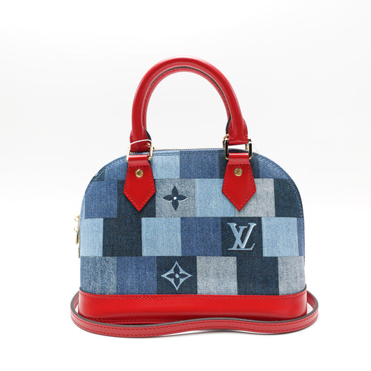 Louis Vuitton Alma BB Blue Canvas Shoulder Bag T10470311