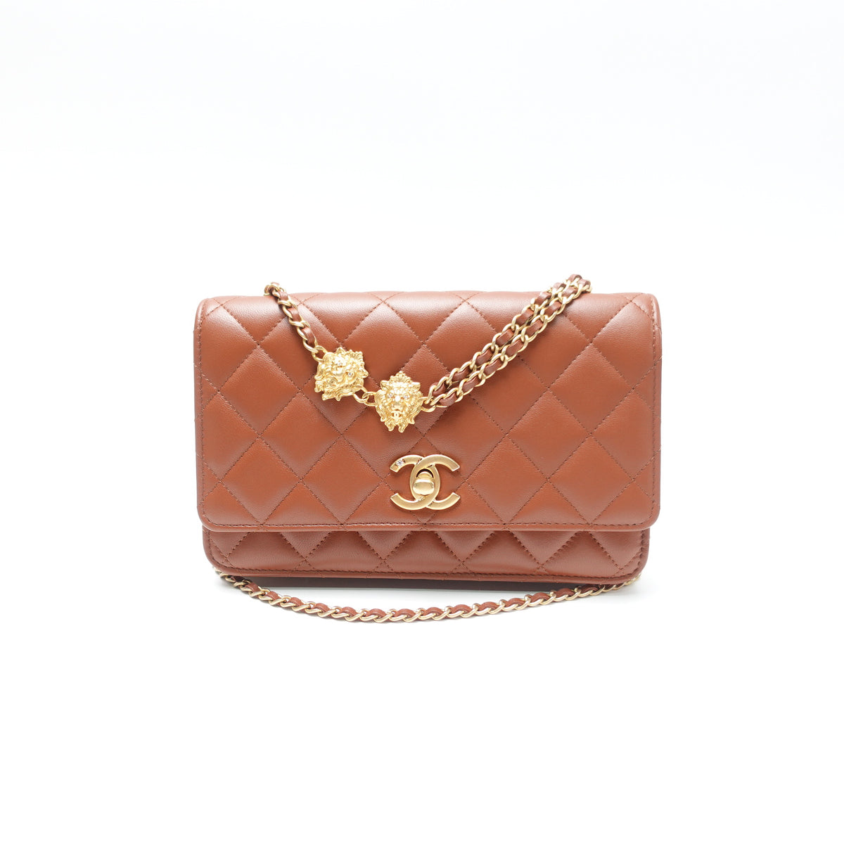 Chanel Brown Lambskin Leather Shoulder Bag T10471384