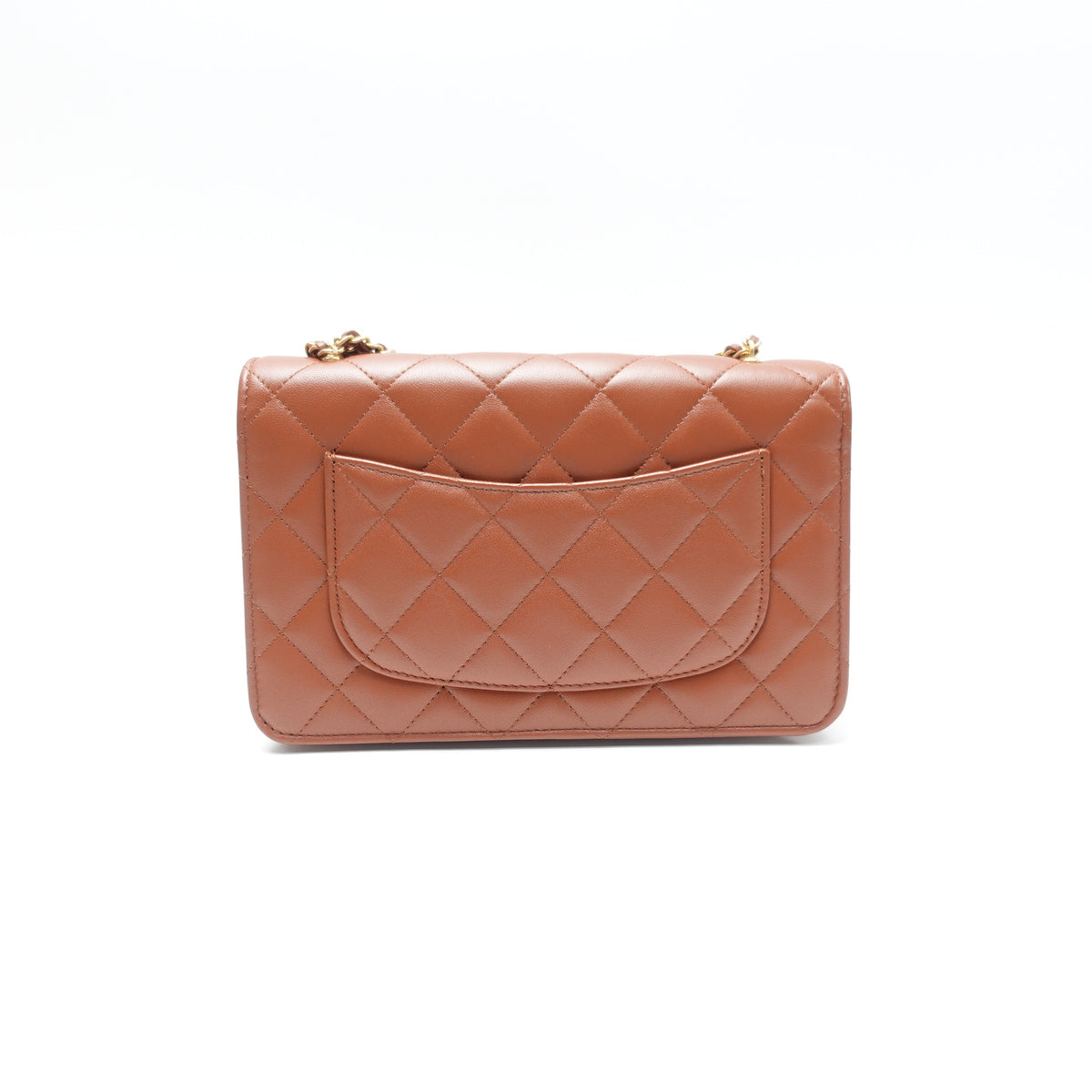 Chanel Brown Lambskin Leather Shoulder Bag T10471384