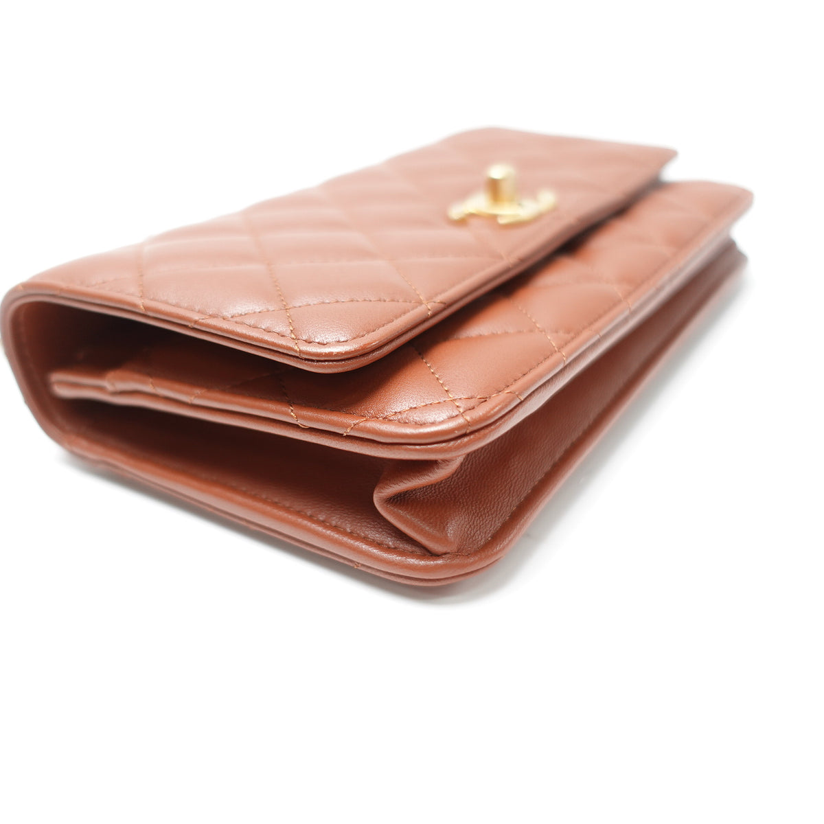 Chanel Brown Lambskin Leather Shoulder Bag T10471384