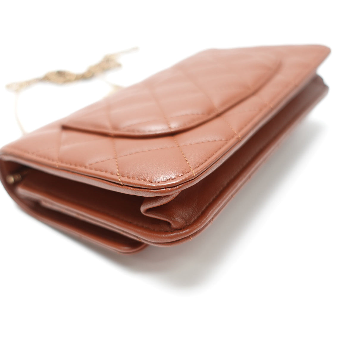 Chanel Brown Lambskin Leather Shoulder Bag T10471384