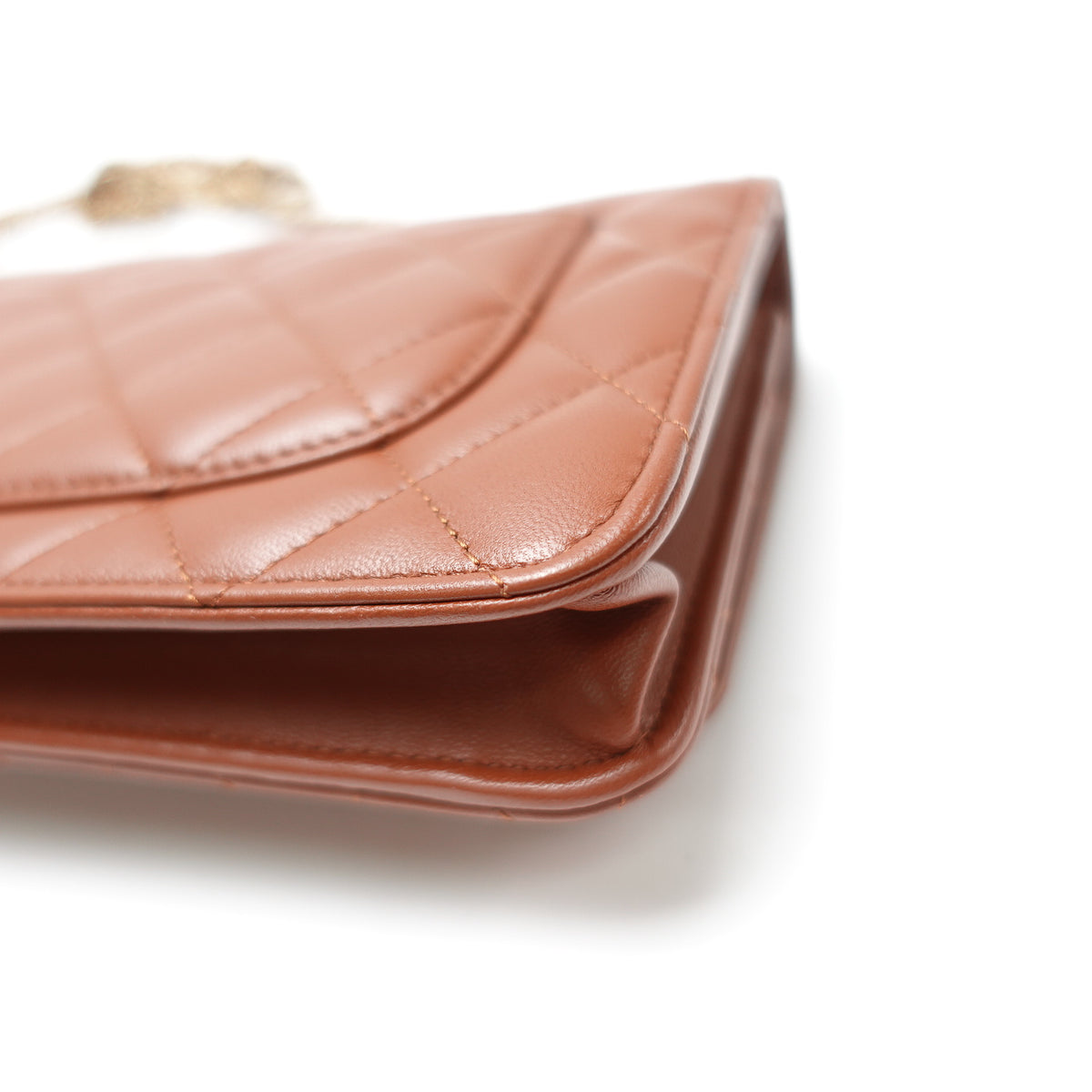 Chanel Brown Lambskin Leather Shoulder Bag T10471384