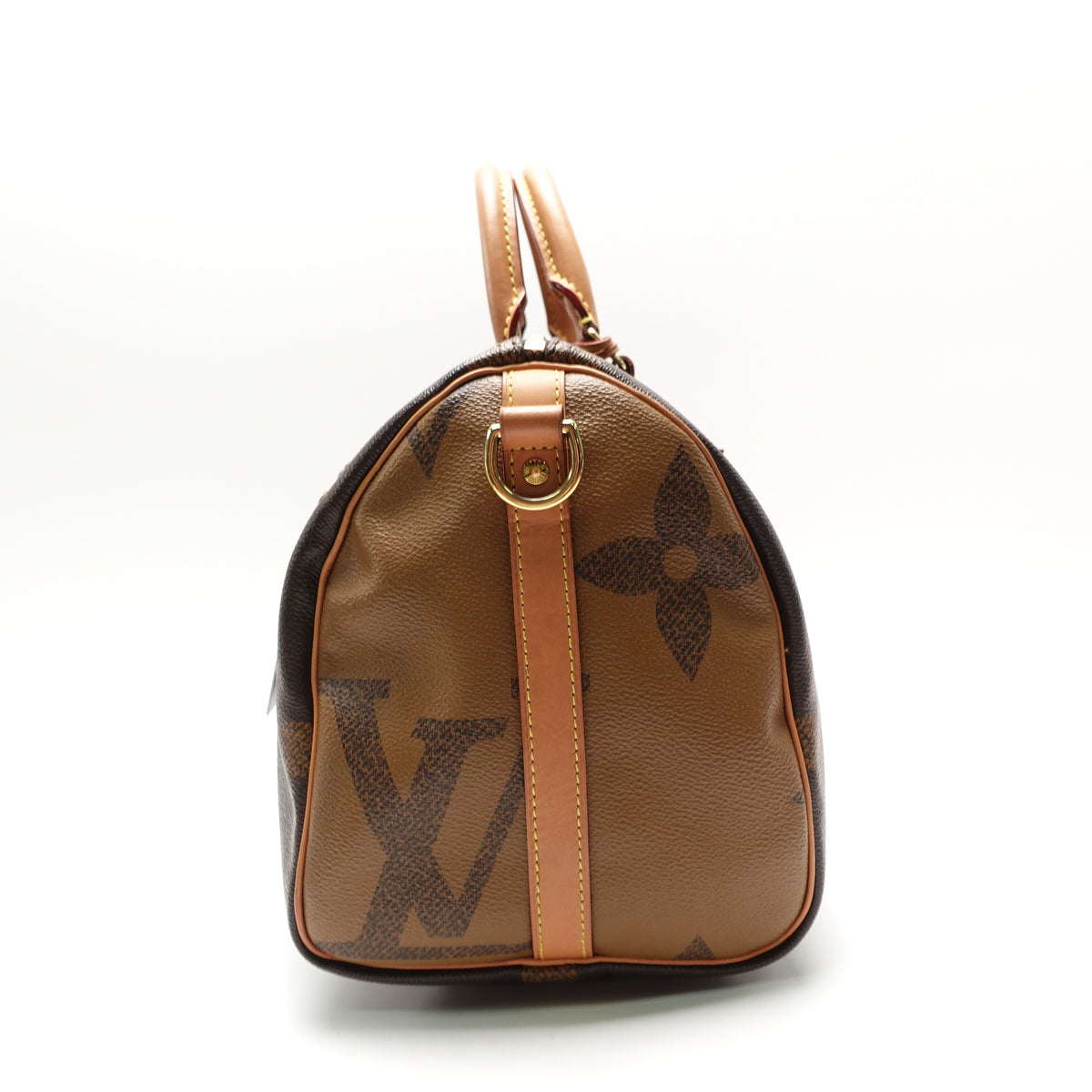 Pre-Owned Louis Vuitton Speedy 30 Brown Reverse Monogram Coated Canvas Shoulder Bag T10472067