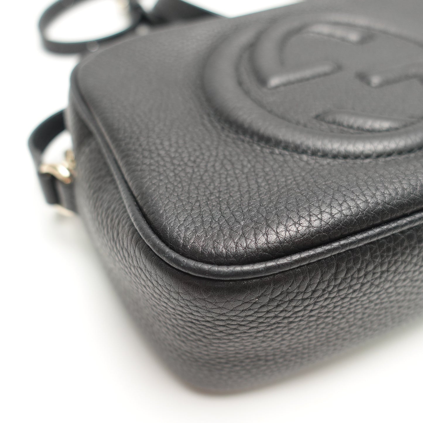 Pre-Owned Gucci Soho Black Calfskin Leather Shoulder Bag T10472343