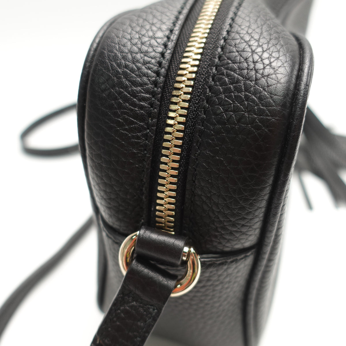 Pre-Owned Gucci Soho Black Calfskin Leather Shoulder Bag T10472343