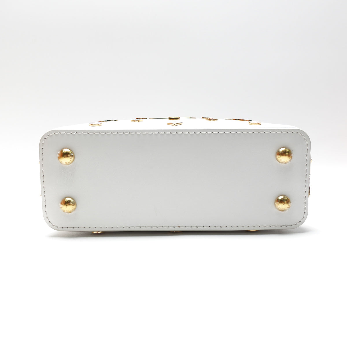 Pre-owned Louis Vuitton Capucines White Calfskin Shoulder Bag - Deposit