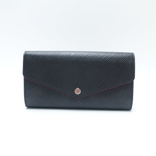 Pre-Owned Louis Vuitton Sarah Black Epi Leather Wallet T10472116