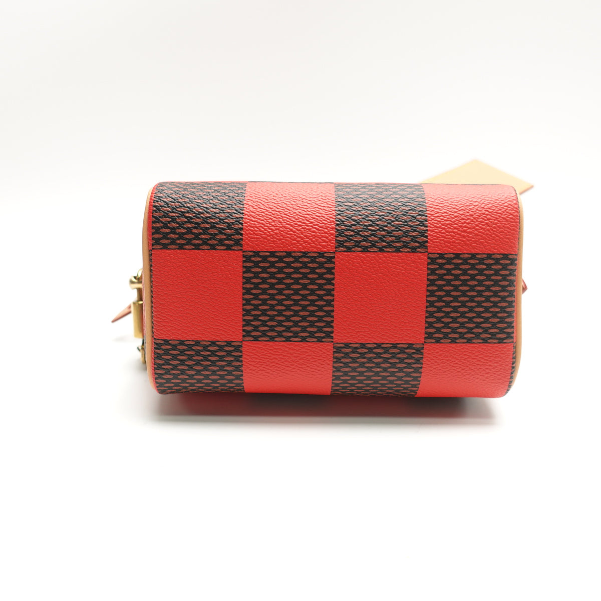 Pre-Owned Louis Vuitton Speedy Nano Red&Brown Canvas Shoulder Bag T10472868