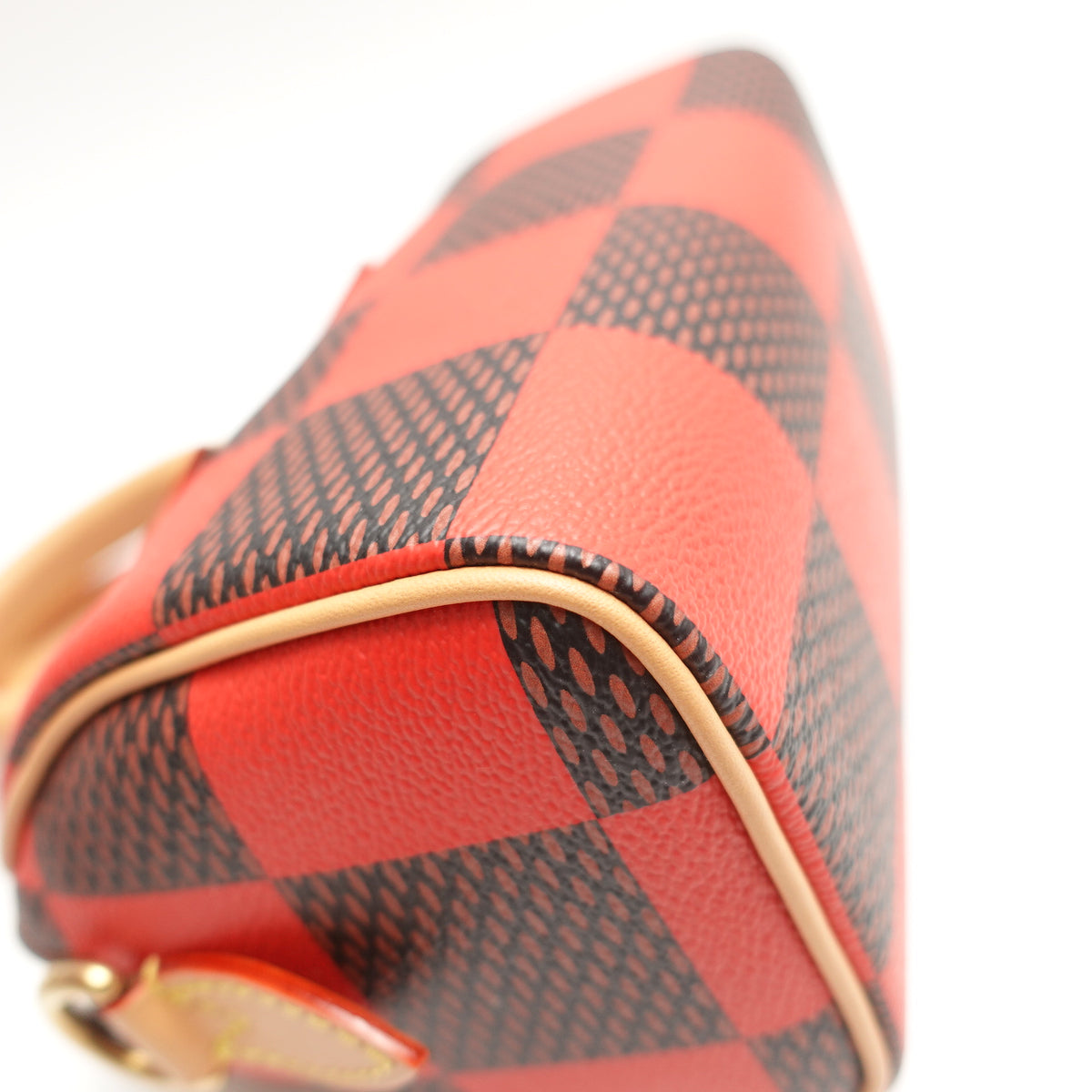 Pre-Owned Louis Vuitton Speedy Nano Red&Brown Canvas Shoulder Bag T10472868