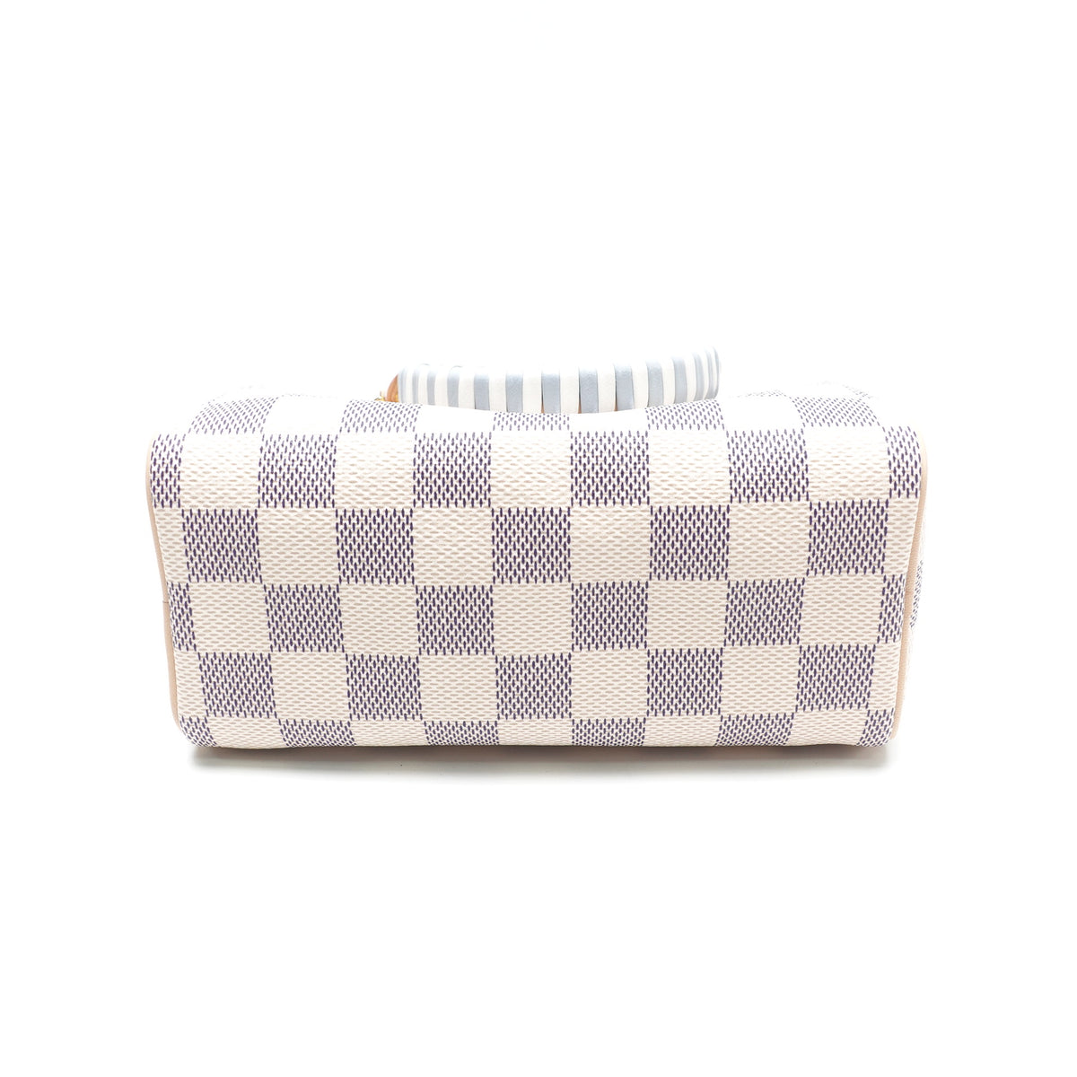 Pre-Owned Louis Vuitton Speedy Nano White Damier Azur Canvas Shoulder Bag T10472575