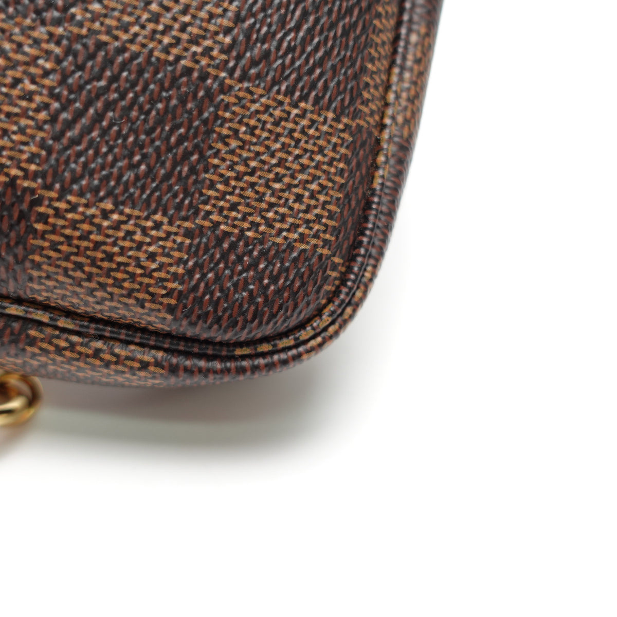 Pre-Owned Louis Vuitton Pochette Accessories Mini Damier Ebene Coated Canvas Clutch T10473437