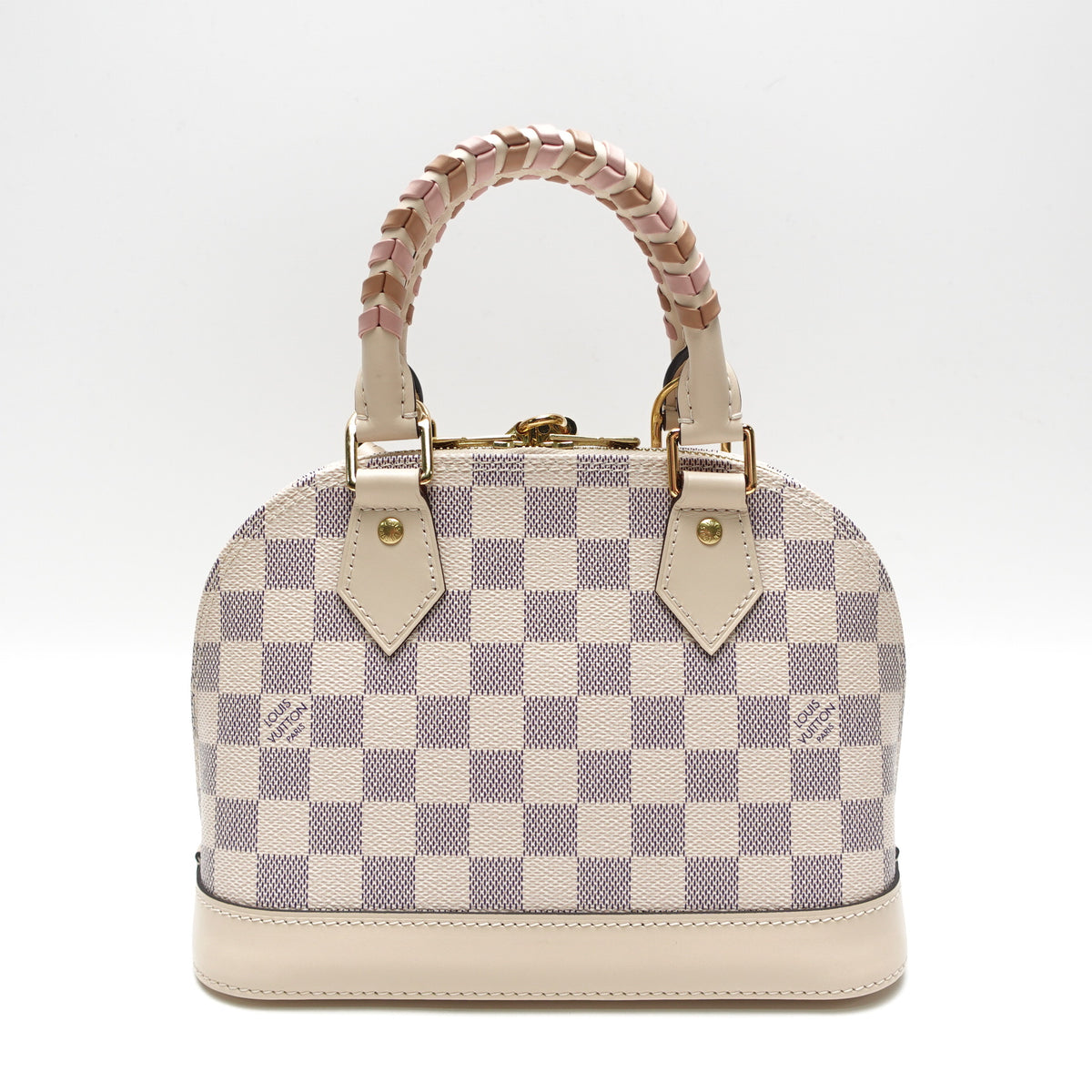 Pre-Owned Louis Vuitton Alma BB White Damier Azur Canvas Shoulder Bag T10478891