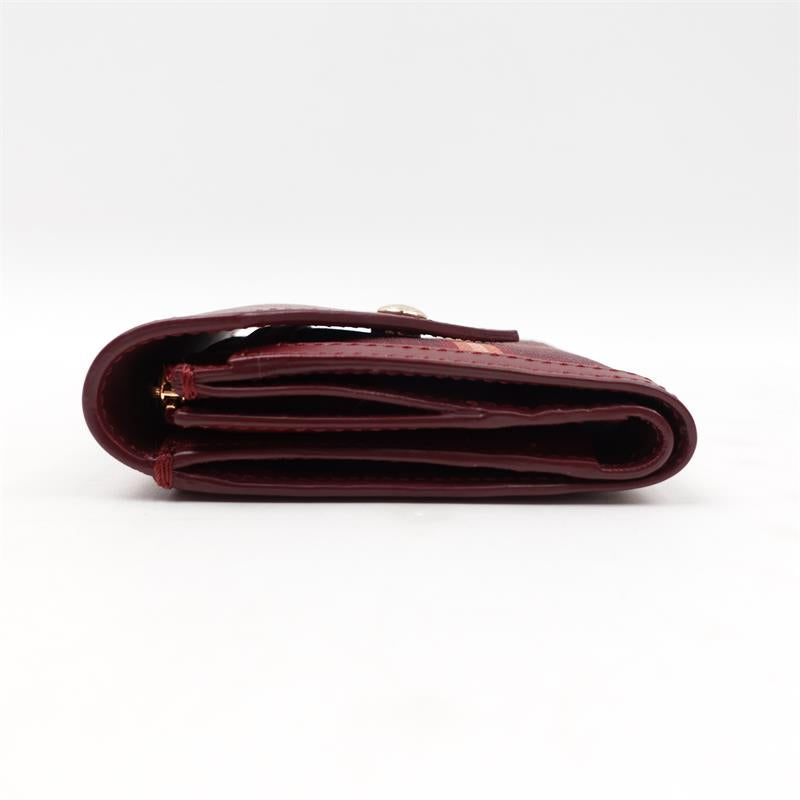 【Deal】Pre-owned Burberry Red Canvas Short Wallet-HZ