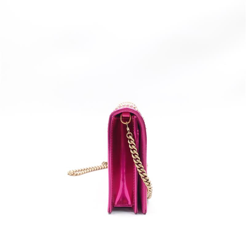 【DEAL】Pre-owned Dior Diorma Fushia Pink Vernis Shoulder Bag - HZ