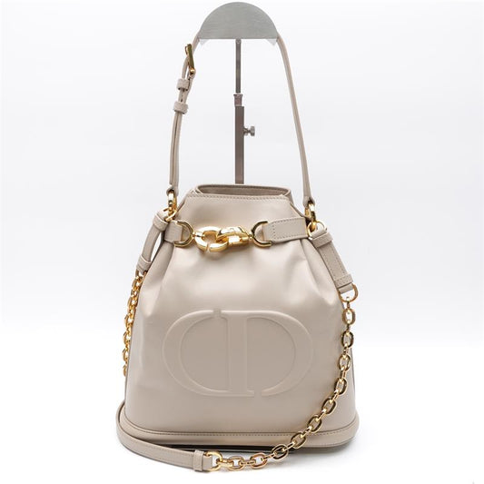 Pre-owned Dior C'est Dior Cream Calfskin Shoulder Bag