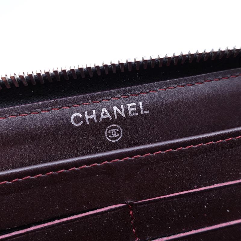 Chanel Black Caviar Zippy Wallet-TS