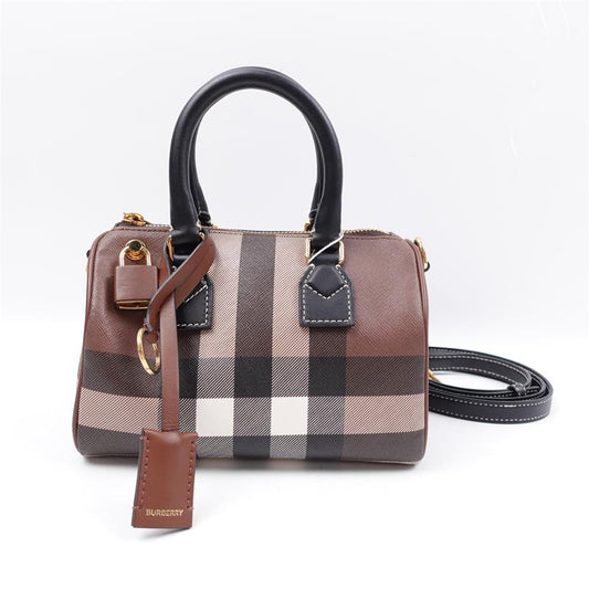 Pre-owned Burberry Brown Canvas Shoulder Bag