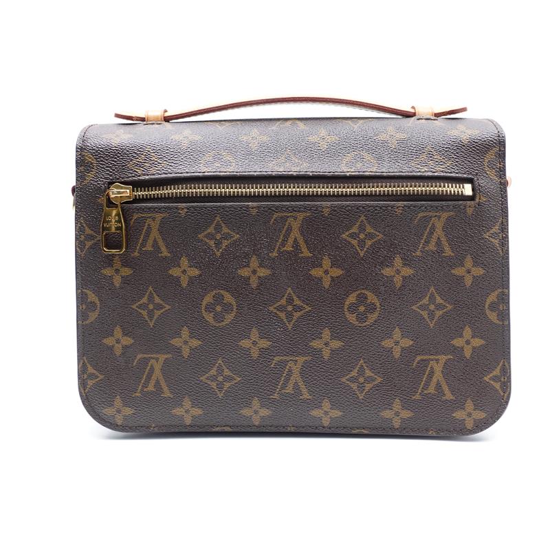 【DEAL】Pre-owned Louis Vuitton Metis Brown Coated Canvas Shoulder Bag-HZ