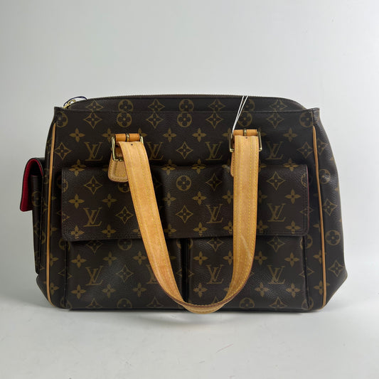 【DEAL】Pre-owned Louis Vuitton Canvas Tote Bags Viva Cite Monogram Brown Coated Tote-HZTT