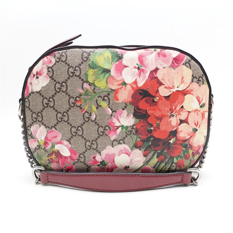 Pre-owned Gucci GG Blooms Coated Canvas Crossbody Bag