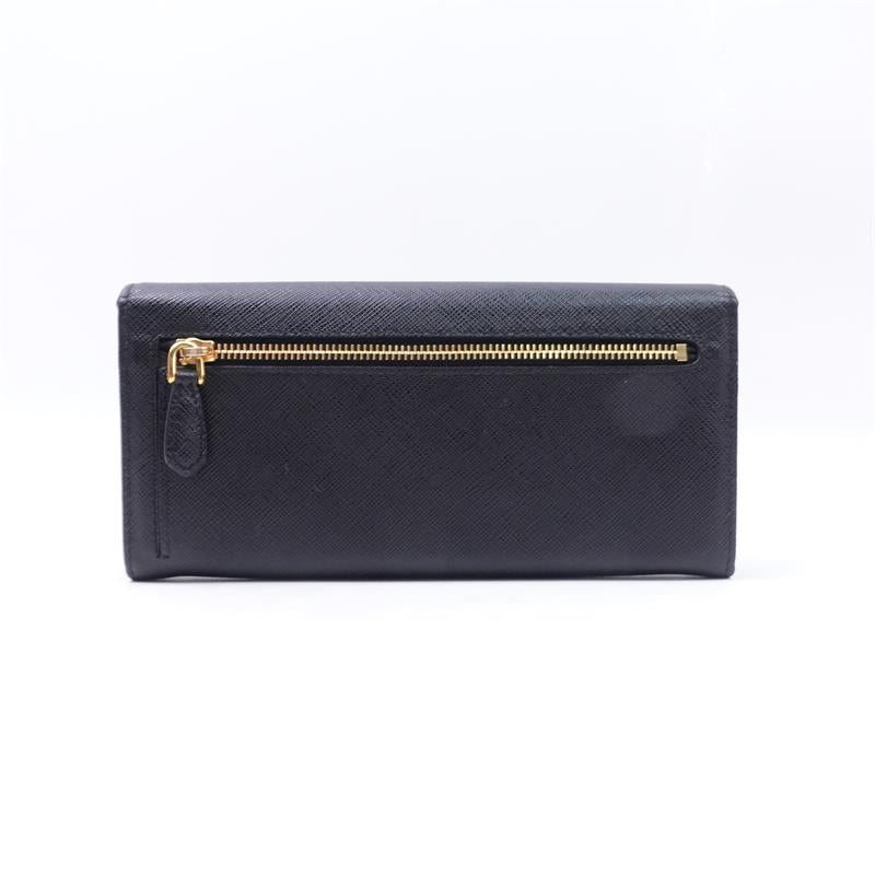 Pre-owned Prada Black Calfskin Wallet