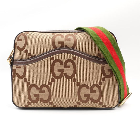 【DEAL】Pre-owned Gucci Brown Canvas Shoulder Bag-HZ