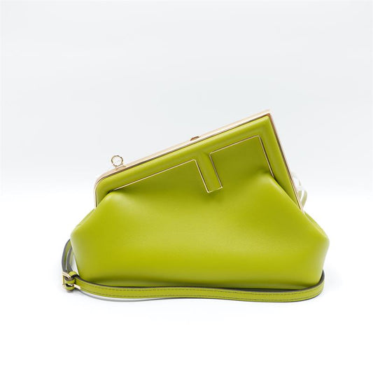 Pre-owned Fendi First Green Calfskin Shoulder Bag