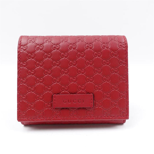 Pre-owned Gucci GG Red Calfskin Wallet