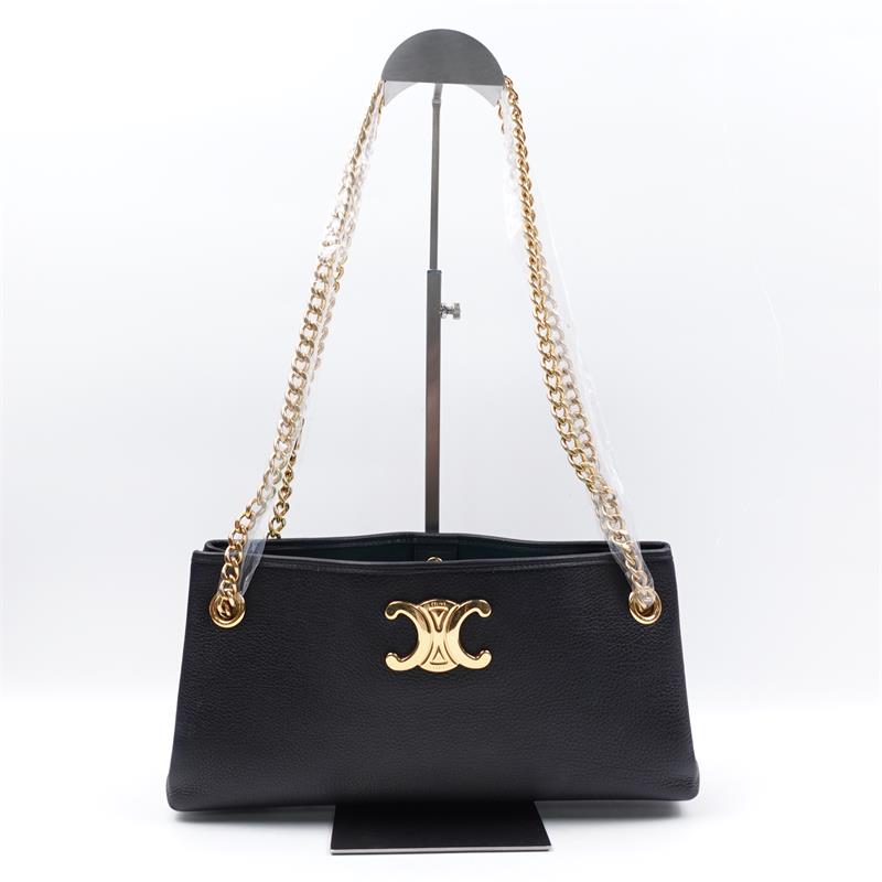 Pre-owned Celine Black Calfskin Shoulder Bag