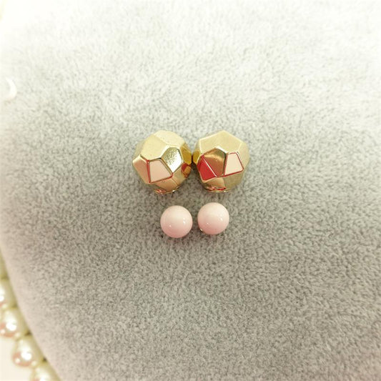 【Deal】Pre-owned Dior Golden Alloy Earrings-TS