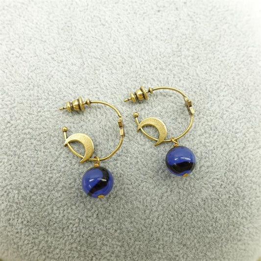 【Deal】Pre-owned Dior Moon And Star Earrings-TS