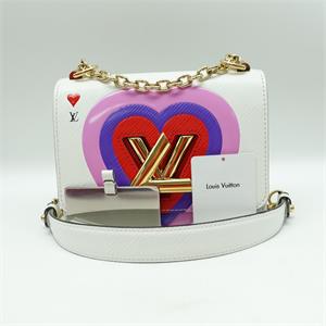 【DEAL】Pre-owned Louis Vuitton Twist PM White Epi Leather Shoulder Bag - HZ