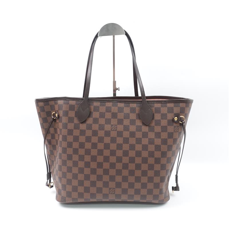 Pre-owned Louis Vuitton Neverfull Damier Eben Coated Canvas Tote