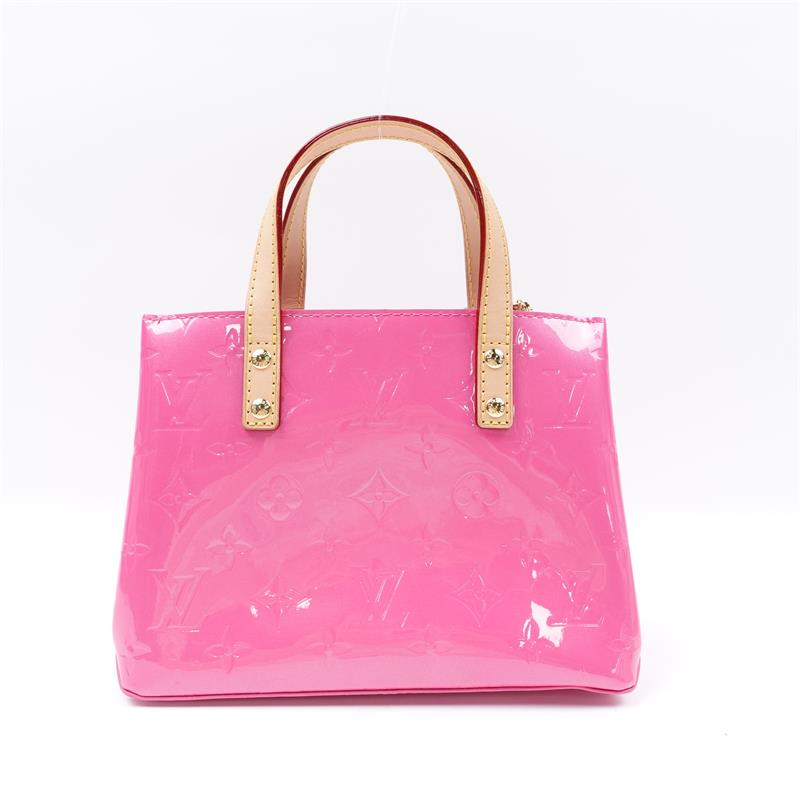 Pre-owned Louis Vuitton Reade PM Neon Pink Vernis Shoulder Bag