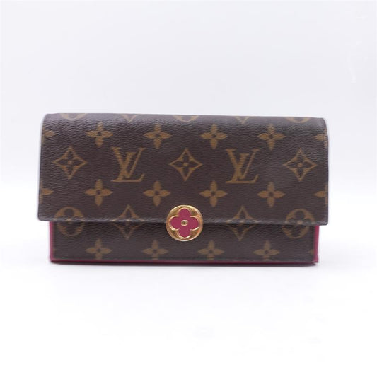 Pre-owned Louis Vuitton Monogram Coated Canvas Long Wallet