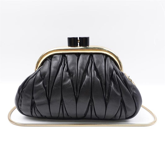 Pre-owned Miumiu Black Leather Crossbody Bag