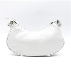 Balenciaga City White Calfskin Shoulder Bag