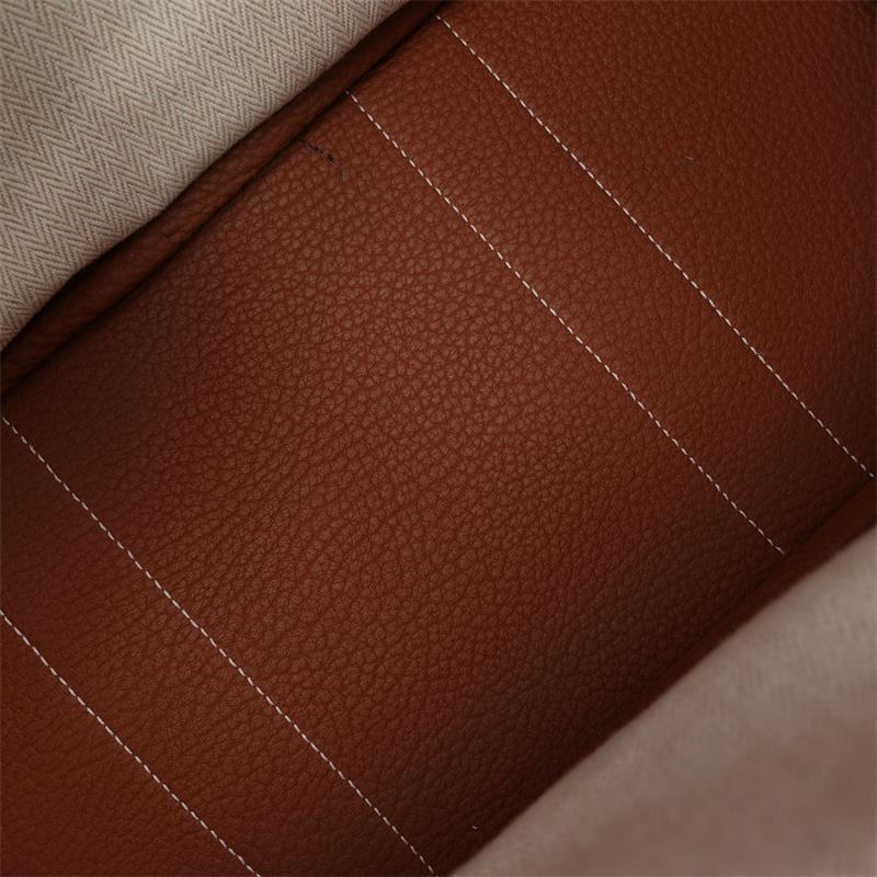 Pre-ownd Hermes Graden Party 36 Brown Calfskin Tote