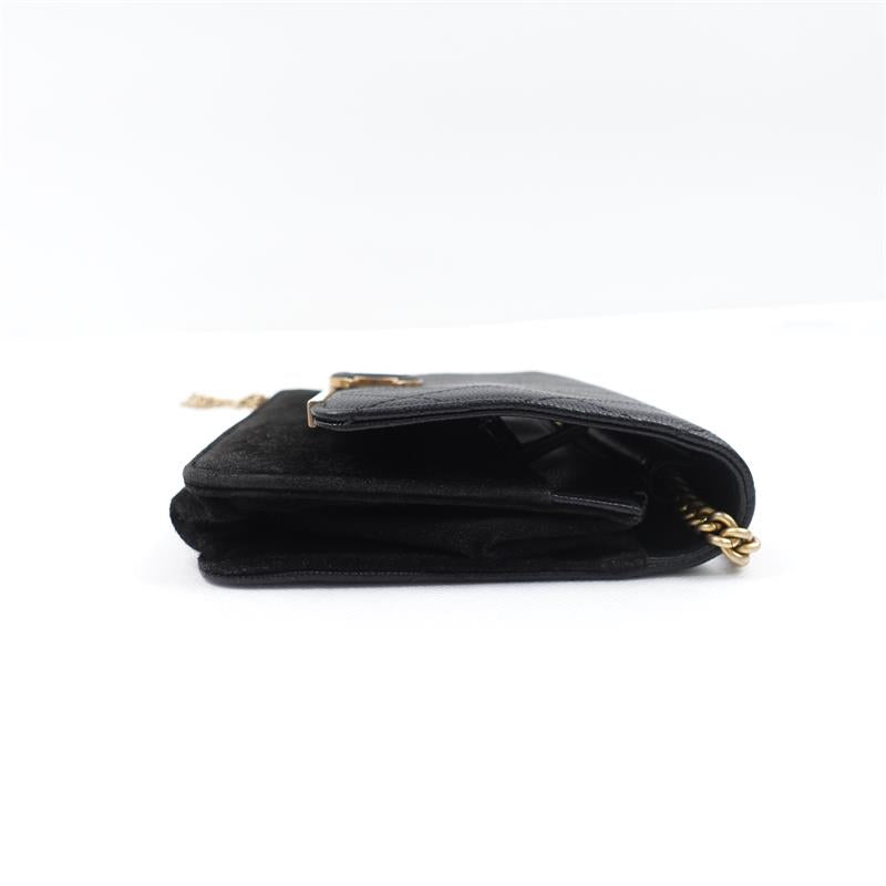 Pre-owned Chanel Black Calfskin Woc