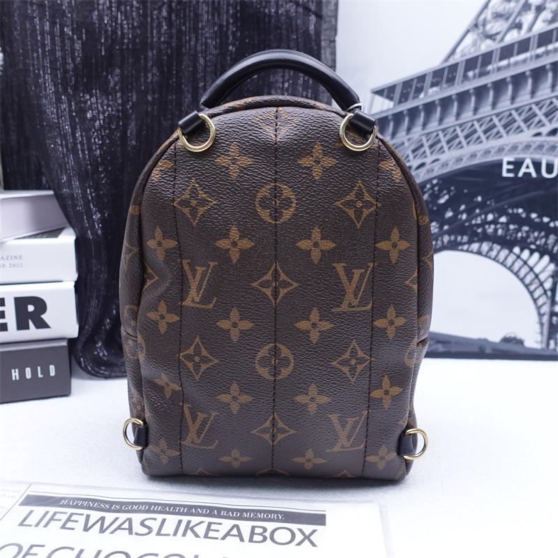 Pre-owned Louis Vuitton Palm Spring Mini Monogram Coated Canvas Backpack