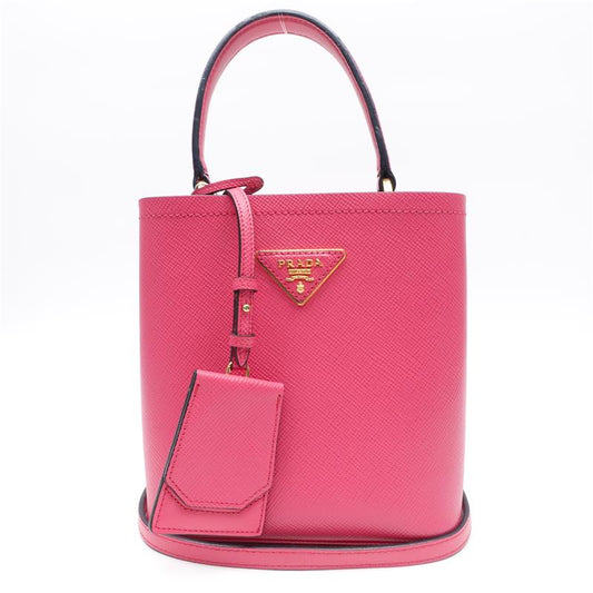 Prada Panier Pink Calfskin Bucket Bag